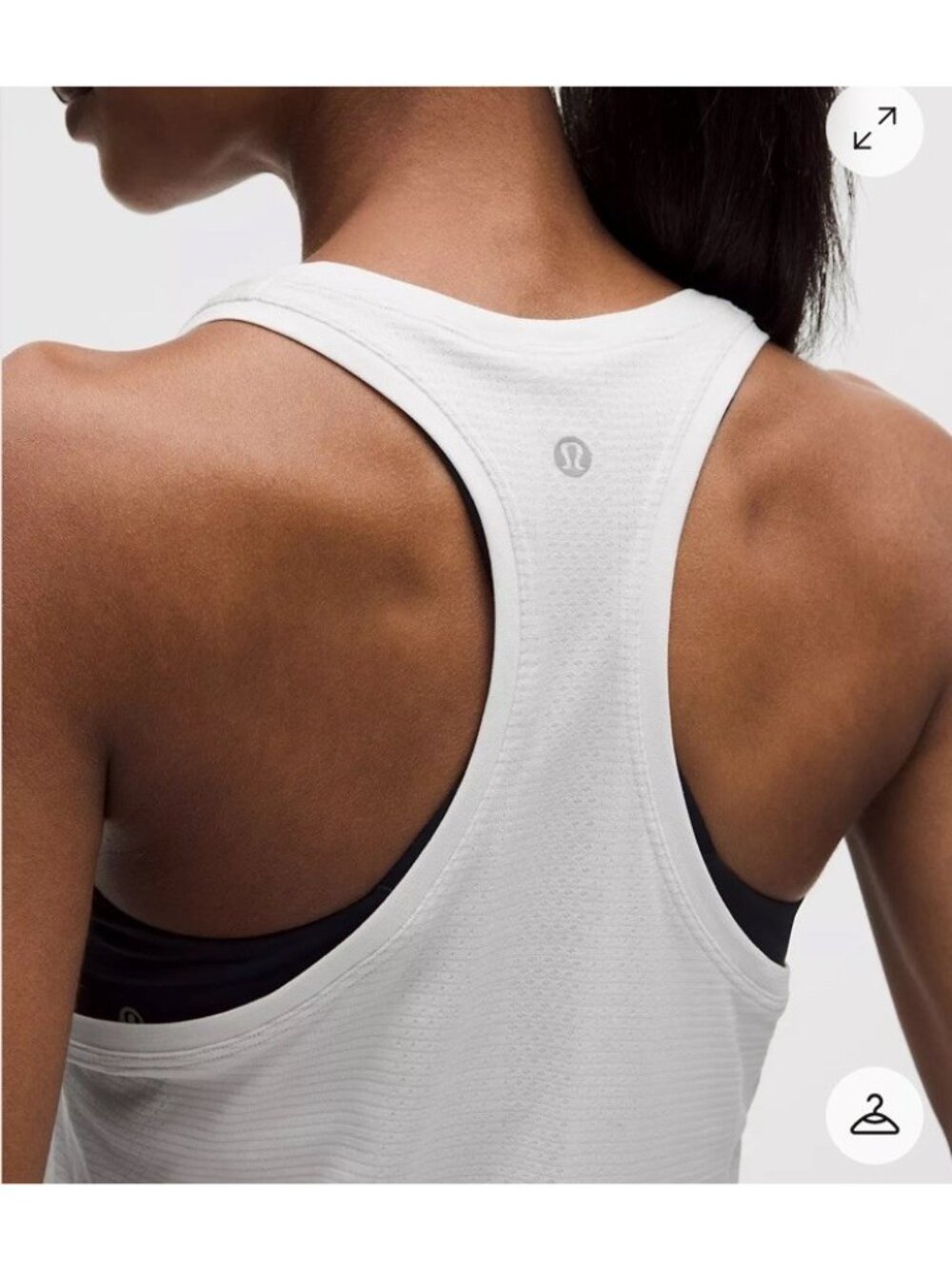 Lululemon Swiftly Tech Racerback Tank Top 2.0 Lightweight Women Size 8 White Gym - Picture 8 of 14